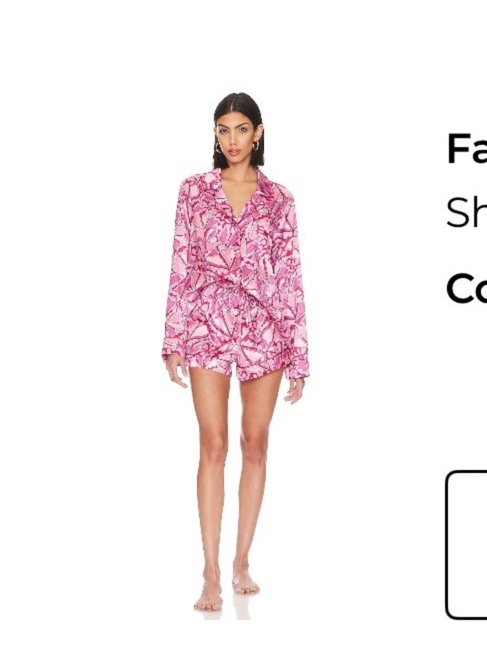 Show Me Your MuMu Pink Printed Long-Sleeve Pajama Set